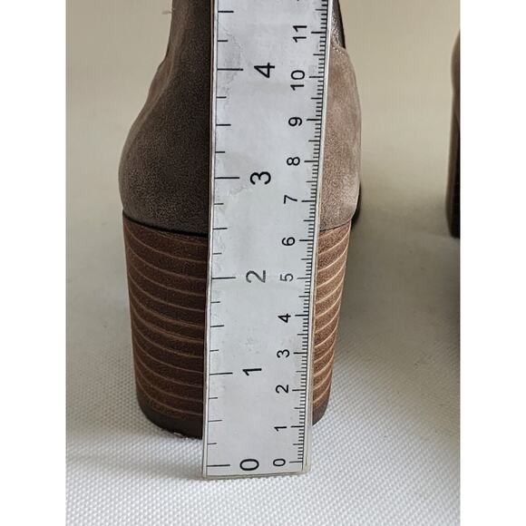 BOOTS/SHOES-ANKLE-Anne Klein-iFlex-Slip On-Parson-Tan Suede-Block Heel-Size 7M - Picture 13 of 16
